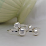 Silver Double Ball Ring image 0