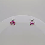 Silver Ladybug Studs image 1