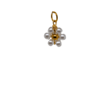 Pearl Beaded Flower Charm image 0