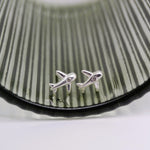 Silver Plane Studs image 0