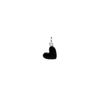 Silver Colour Heart - Black image