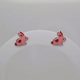 Color Bunny Studs - Pink image