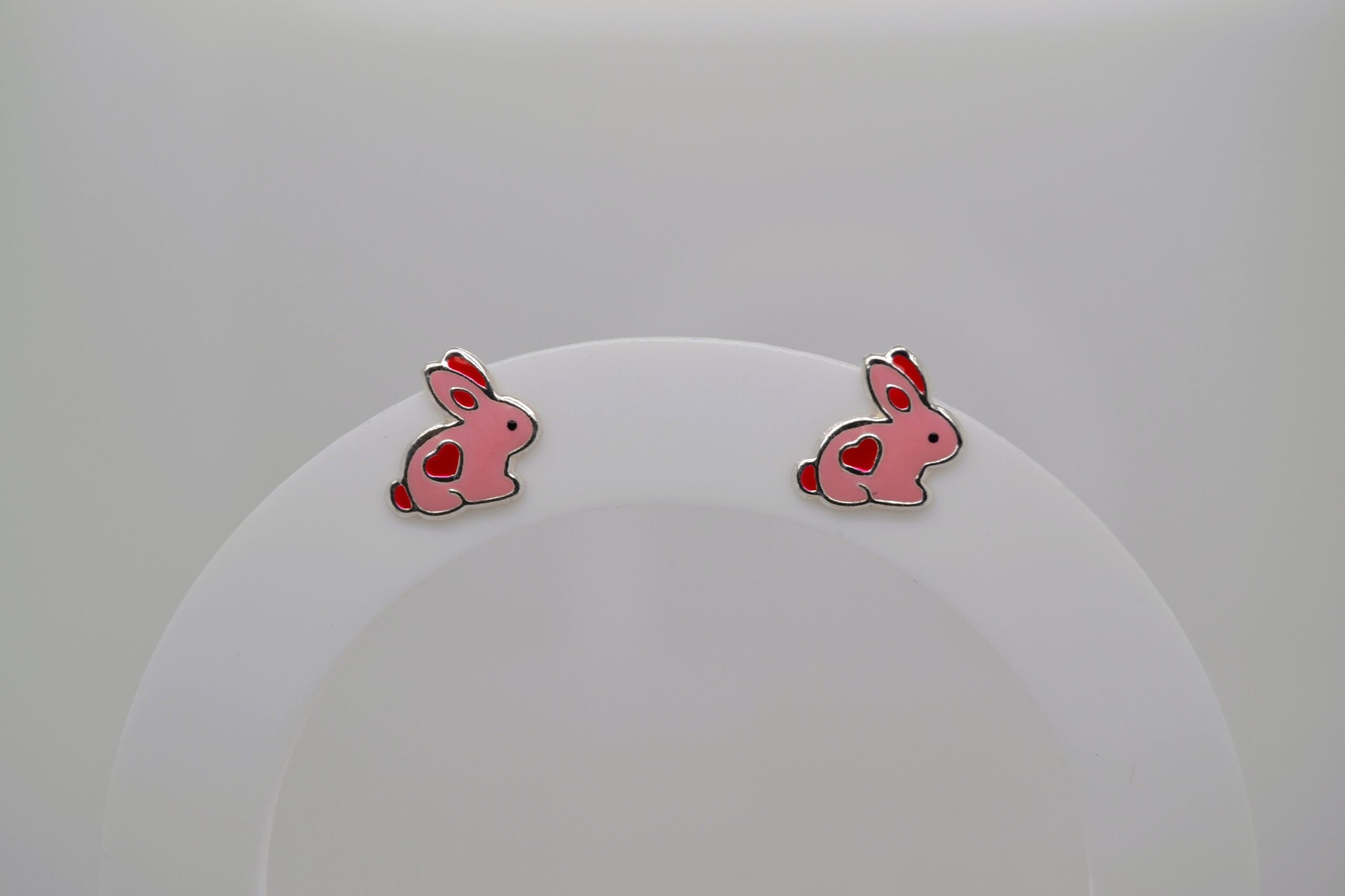 Color Bunny Studs - Pink image