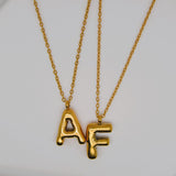 Gold Initial Necklace image 1