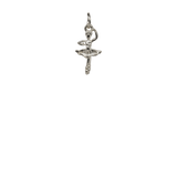 Silver Ballerina Charm image 0