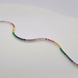 Rainbow Sterling Silver Bracelet image 0