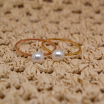 Gold Pearl Ring image 0