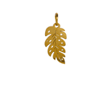 Detailed Gold Leaf Charm image 0