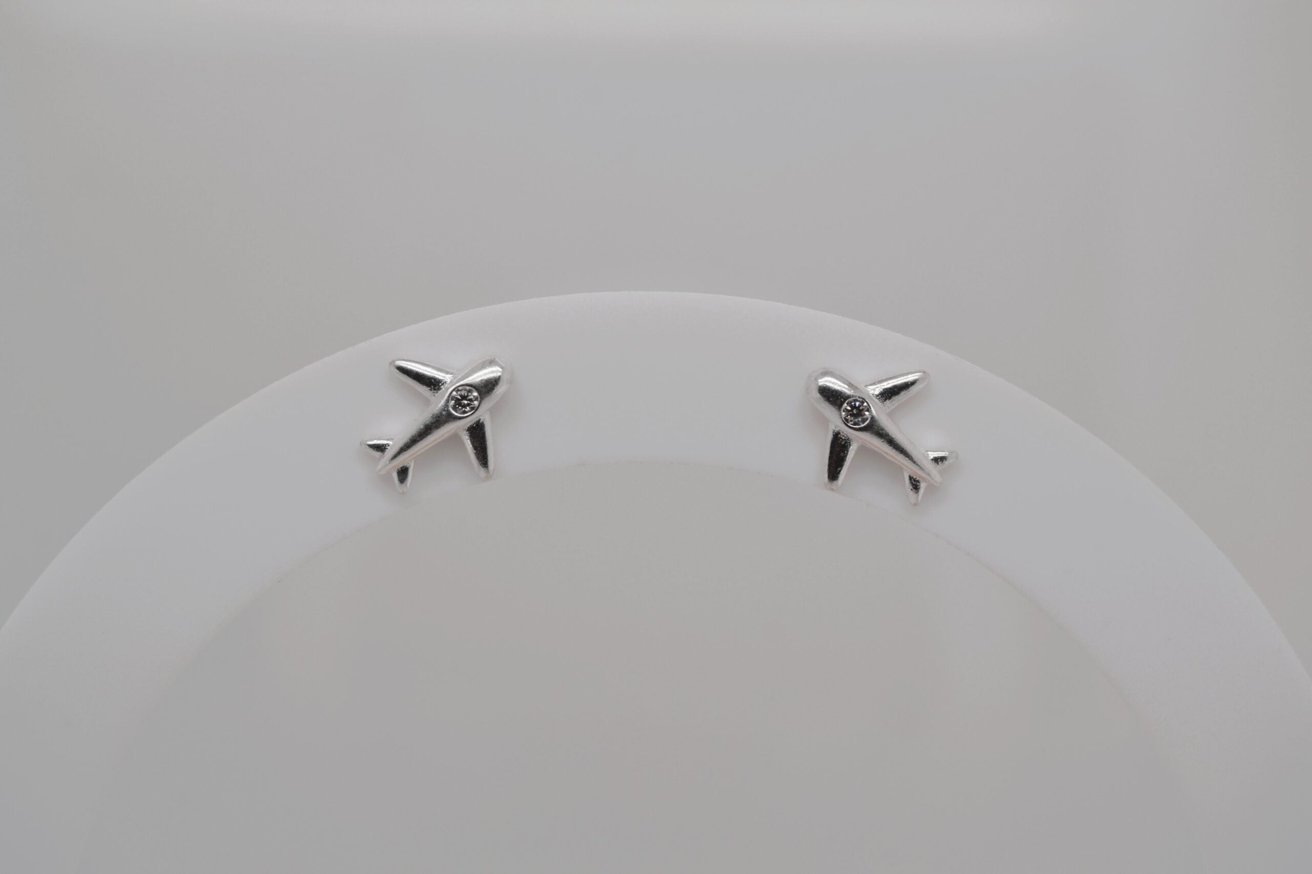 Silver Plane Studs image 1
