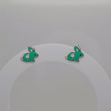 Color Bunny Studs - Mint image