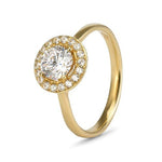 Olivia 9ct White Gold Ring - O, 9ct Yellow Gold image