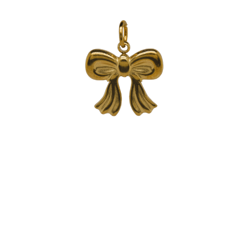 Gold Bow Charm image 0