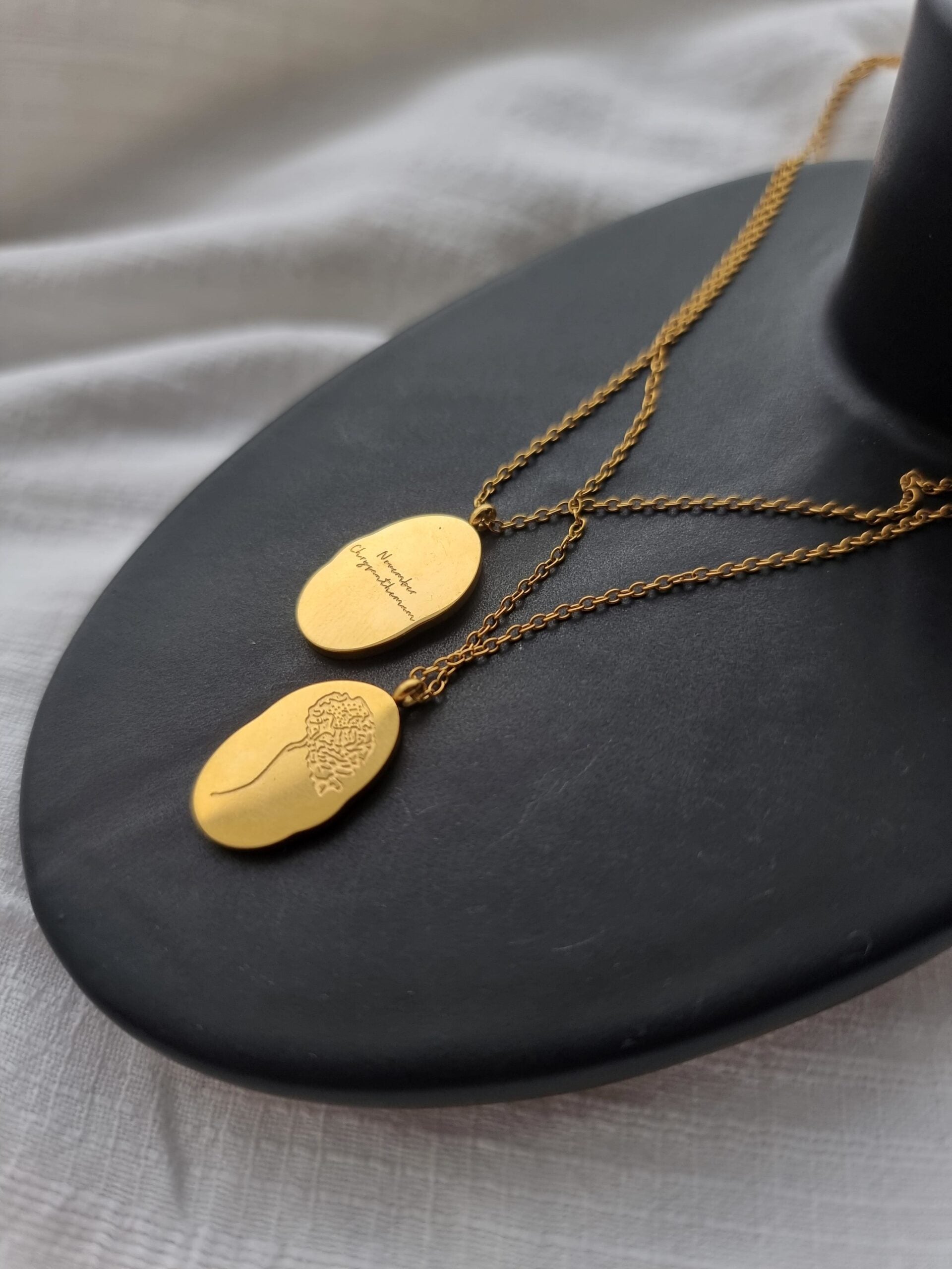 Birth Month and Flower Necklace - November image