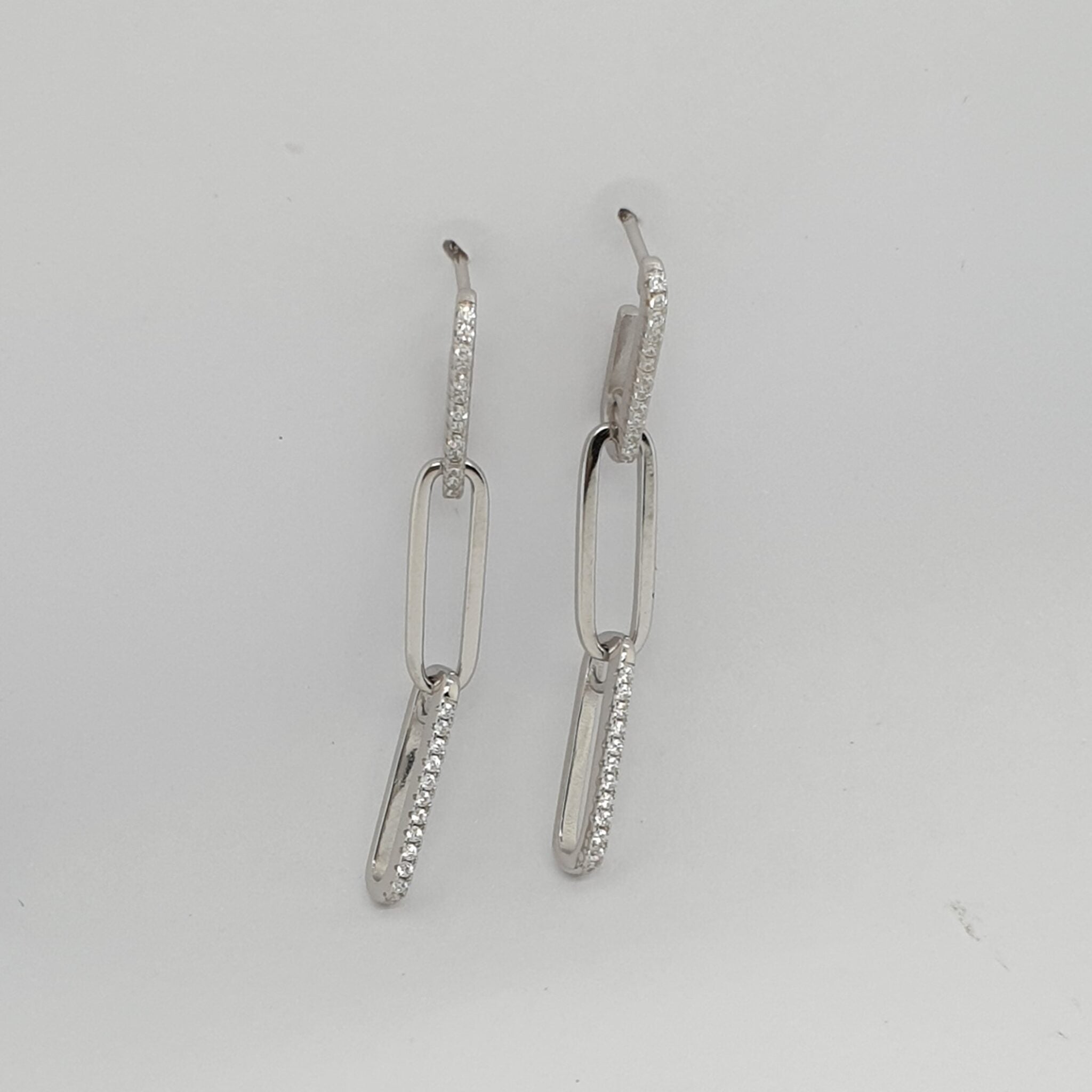 Rectangle Chain Link Earring image 0