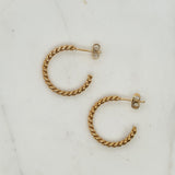 Twisted Stainless Steel Earrings image 0