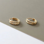 The Split Gold Earrings image 1
