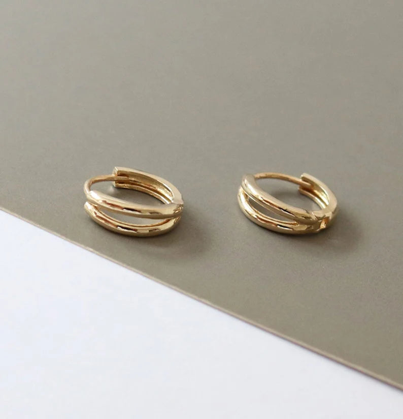 The Split Gold Earrings image 1