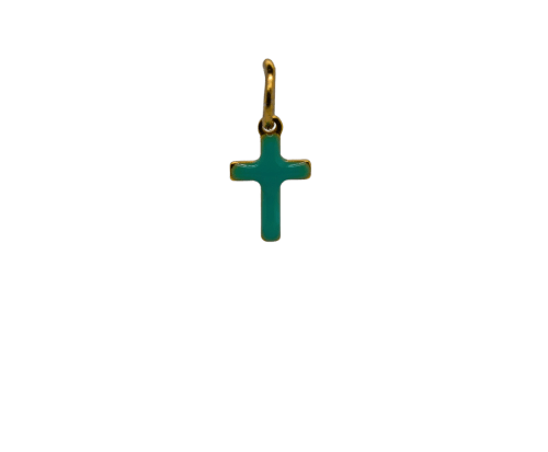 Turquoise Cross Charm image 0