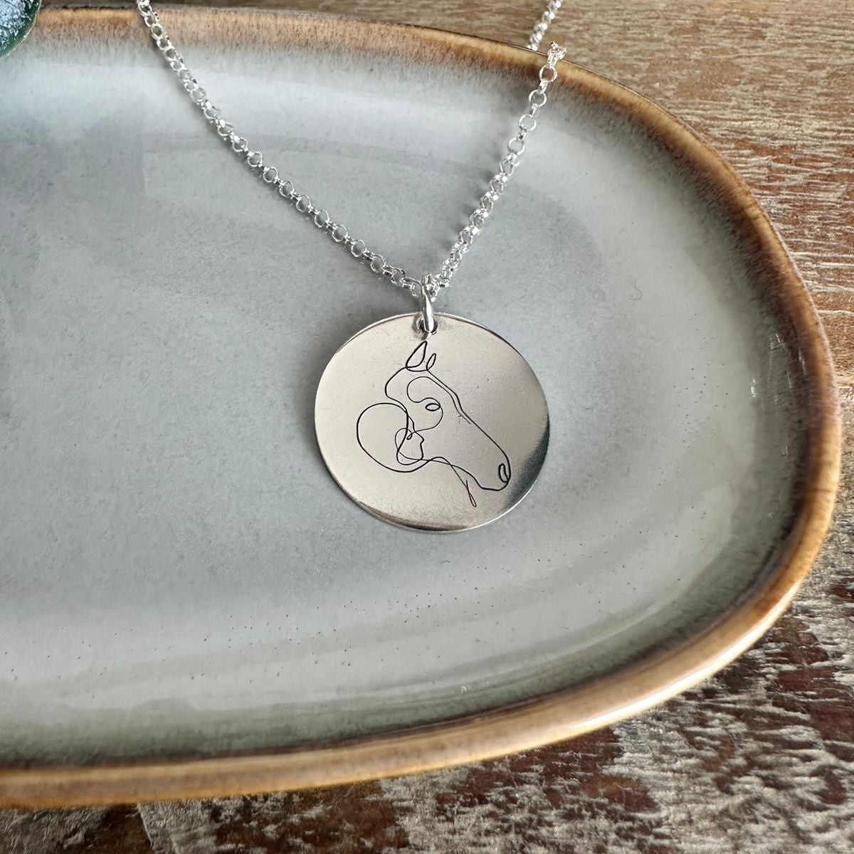Horse and Girl Necklace image 0