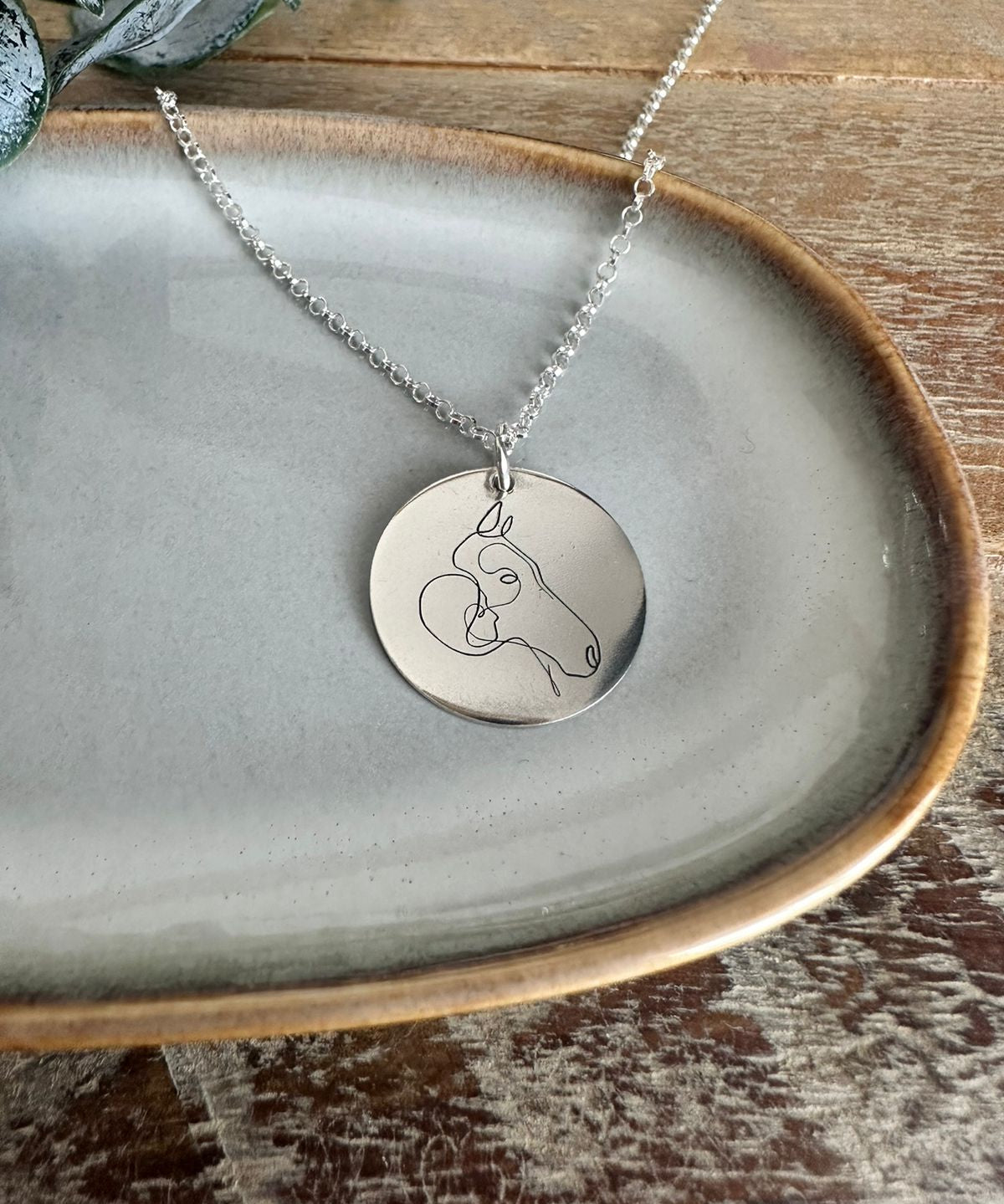 Horse and Girl Necklace image 0