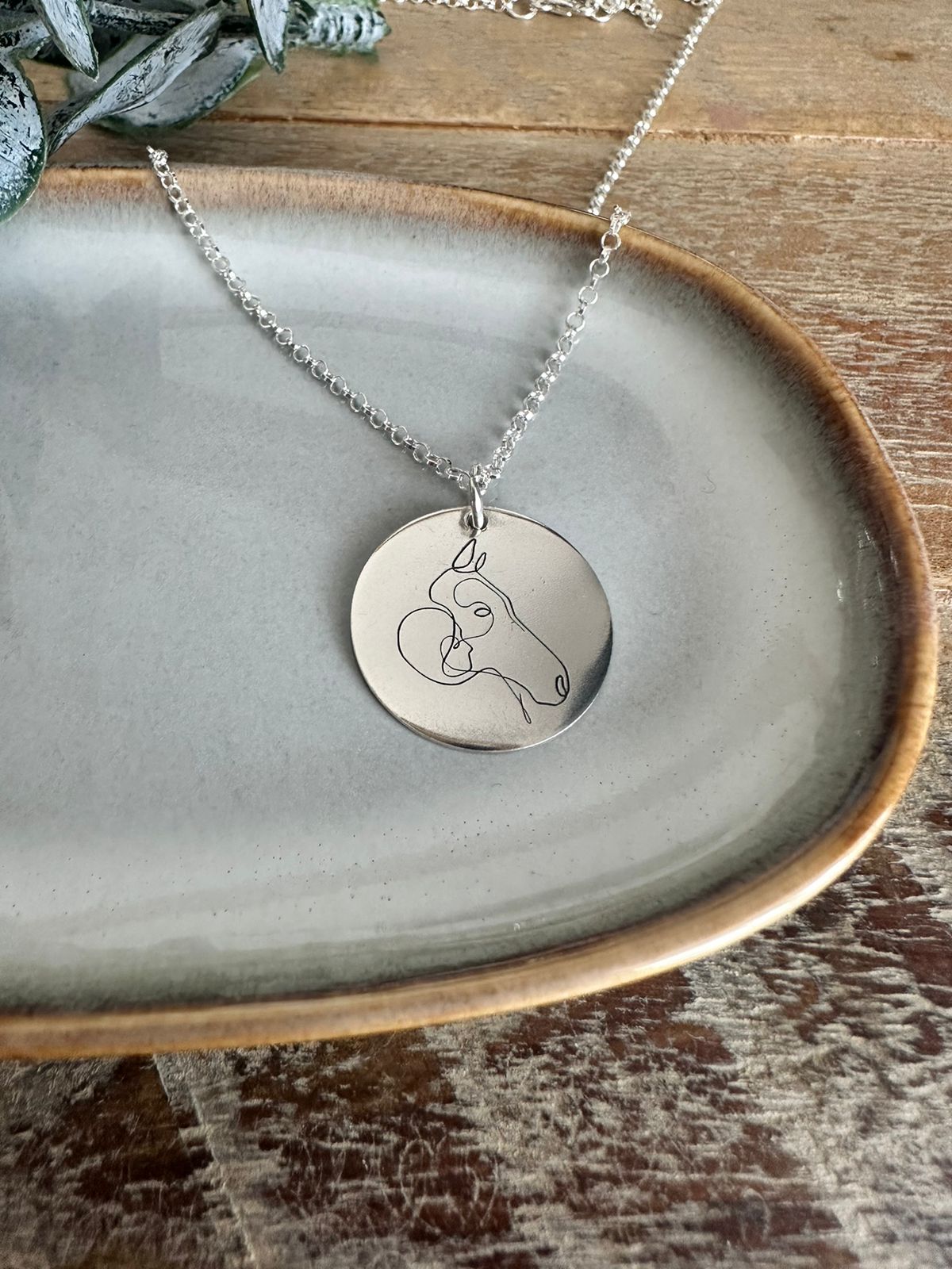 Horse and Girl Necklace image 0