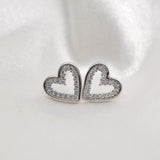 Dainty Bling Heart Stud image 0