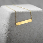 The Name Bar Gold Bracelet image 2