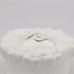 Dainty Wave Silver Ring image 0