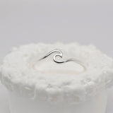 Dainty Wave Silver Ring image 0