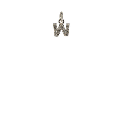 Cut-out Bling Initial W image 0