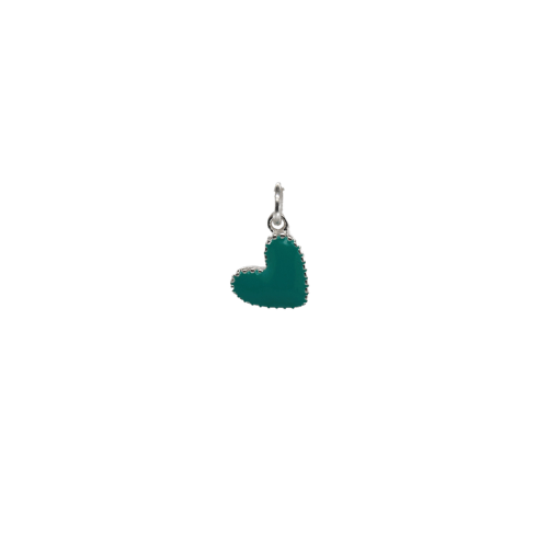 Silver Colour Heart - Blue image
