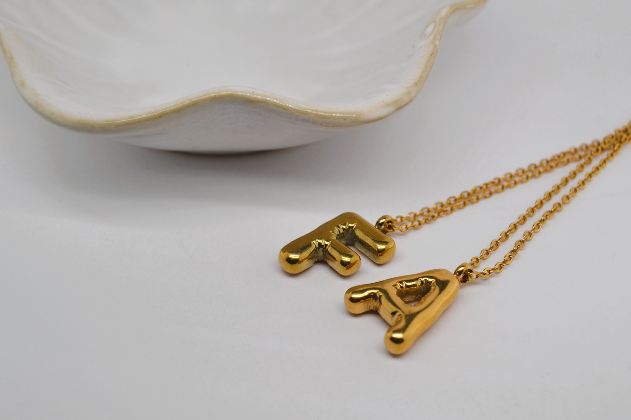 Gold Initial Necklace image 0