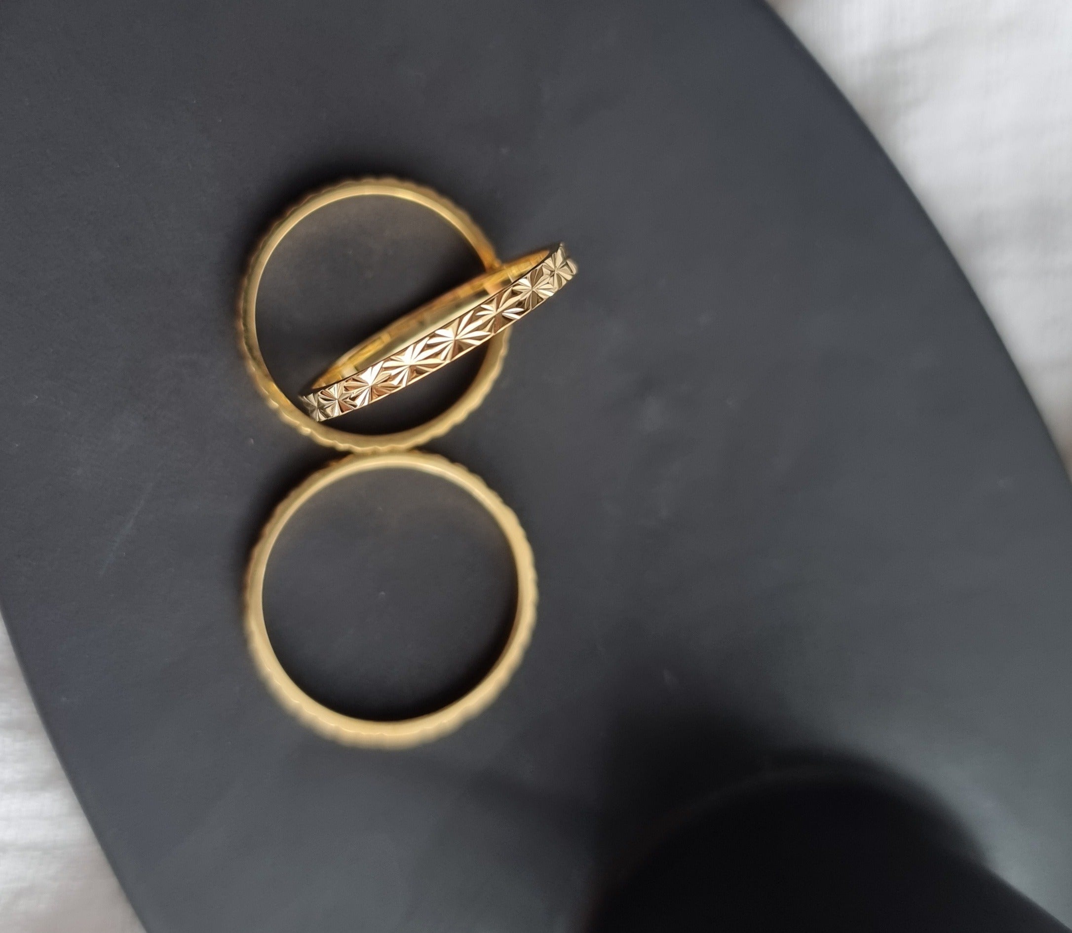 Starlight Gold Stack Ring image 1