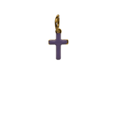 Purple Cross Charm - Purple image