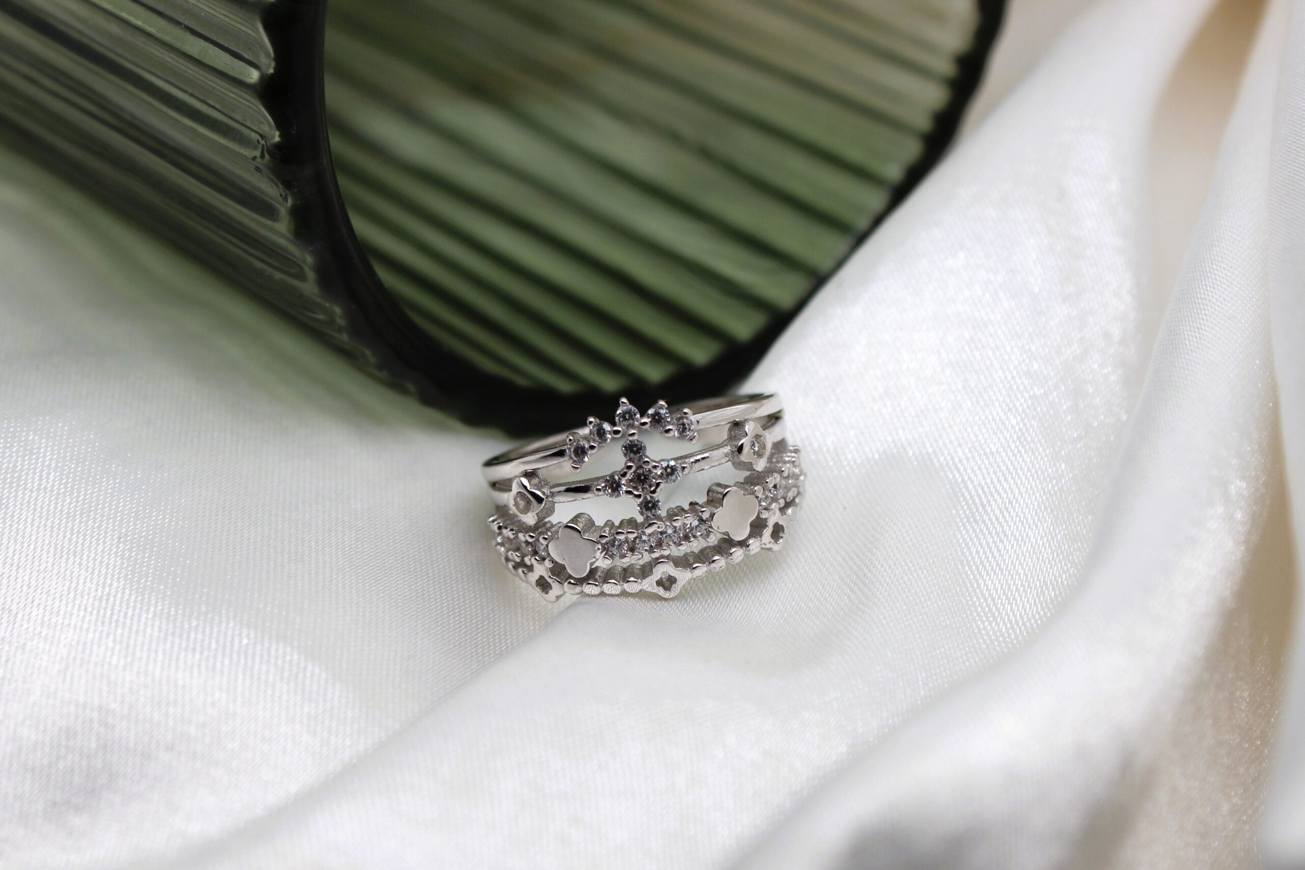 Zoe Adjustable Sterling Silver Ring image 0