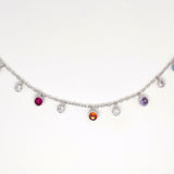 Dainty Color and Bling Necklace image 0