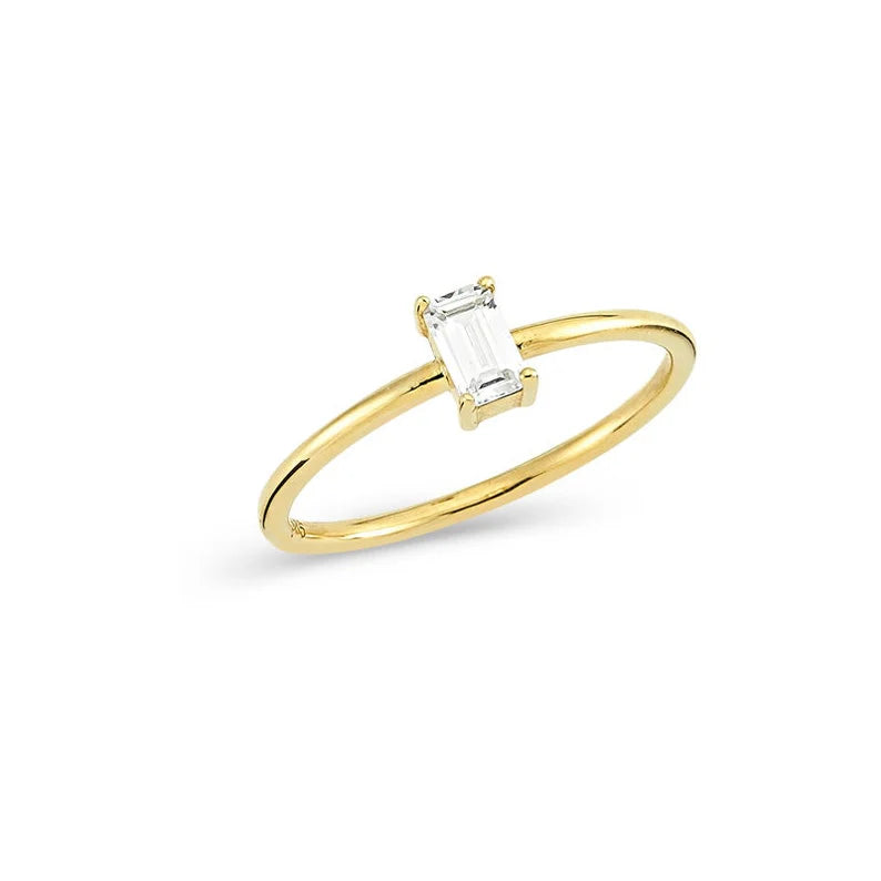 The Baguette Moissanite Ring image 2