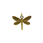 Dragonfly Gold Charm - Solid image