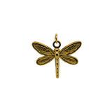 Dragonfly Gold Charm - Solid image