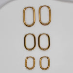 Oval Stainless Steel Huggies image 0