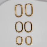 Oval Stainless Steel Huggies image 0