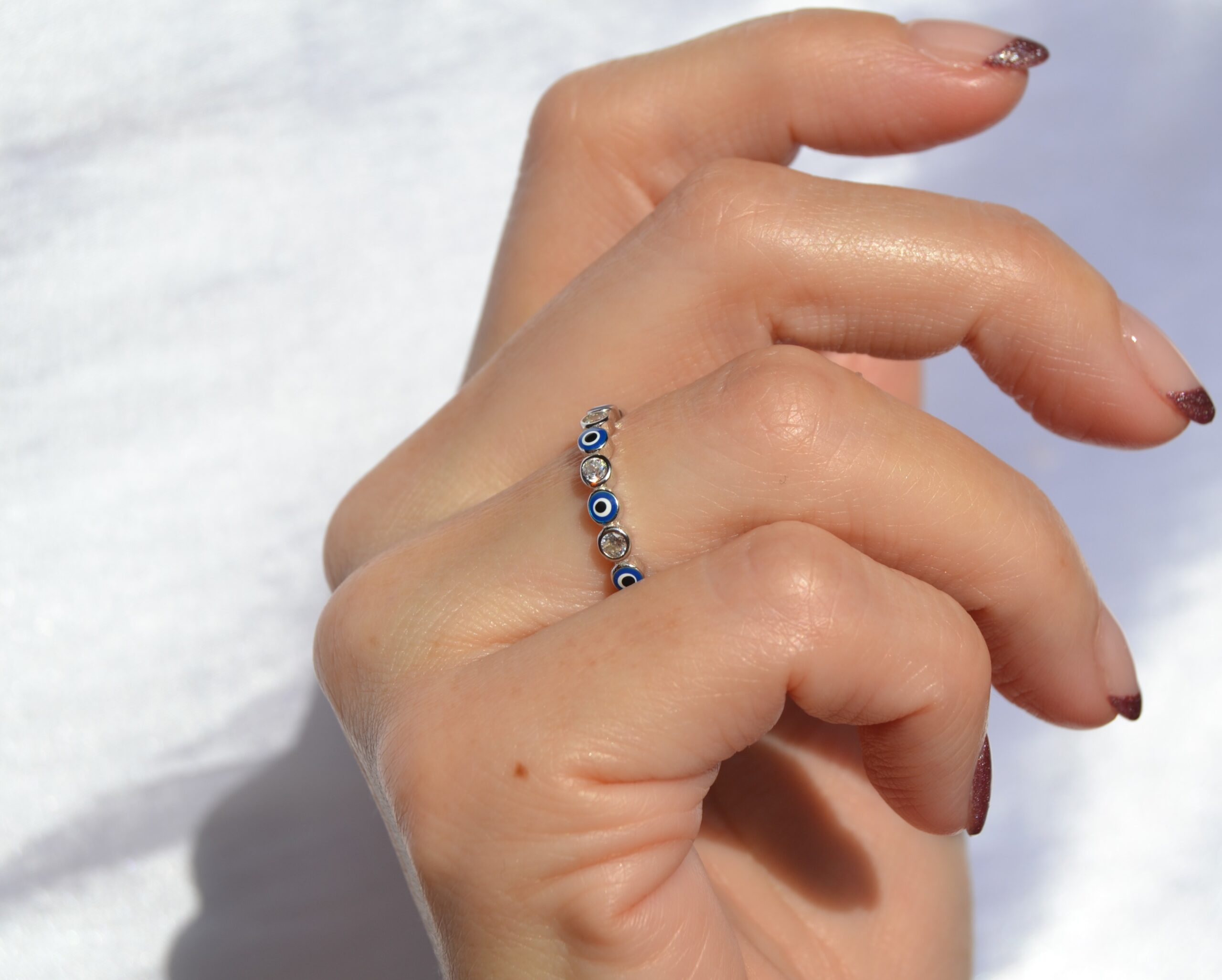 Round Evil-Eye Ring image 0