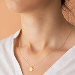The Gold Coin Initial Necklace image 1