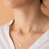 The Gold Coin Initial Necklace image 1