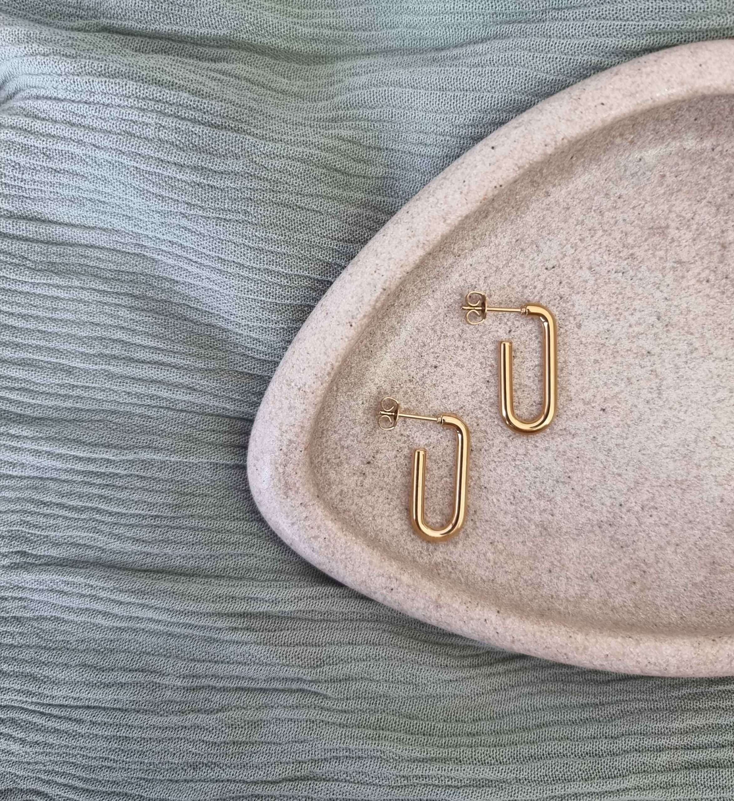 Rectangle Stainless Steel Earrings image 0