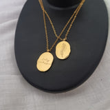 Birth Month and Flower Necklace image 0