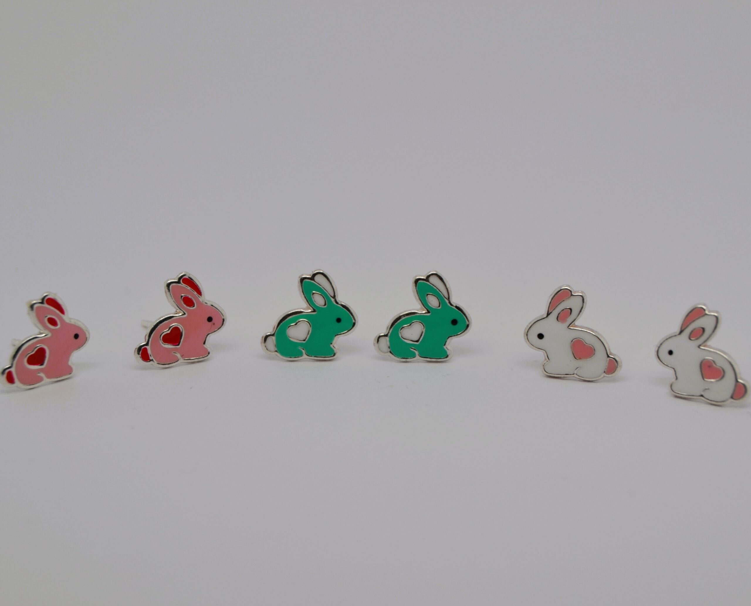 Color Bunny Studs image 0