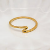 Gold Small Wave Ring image 1