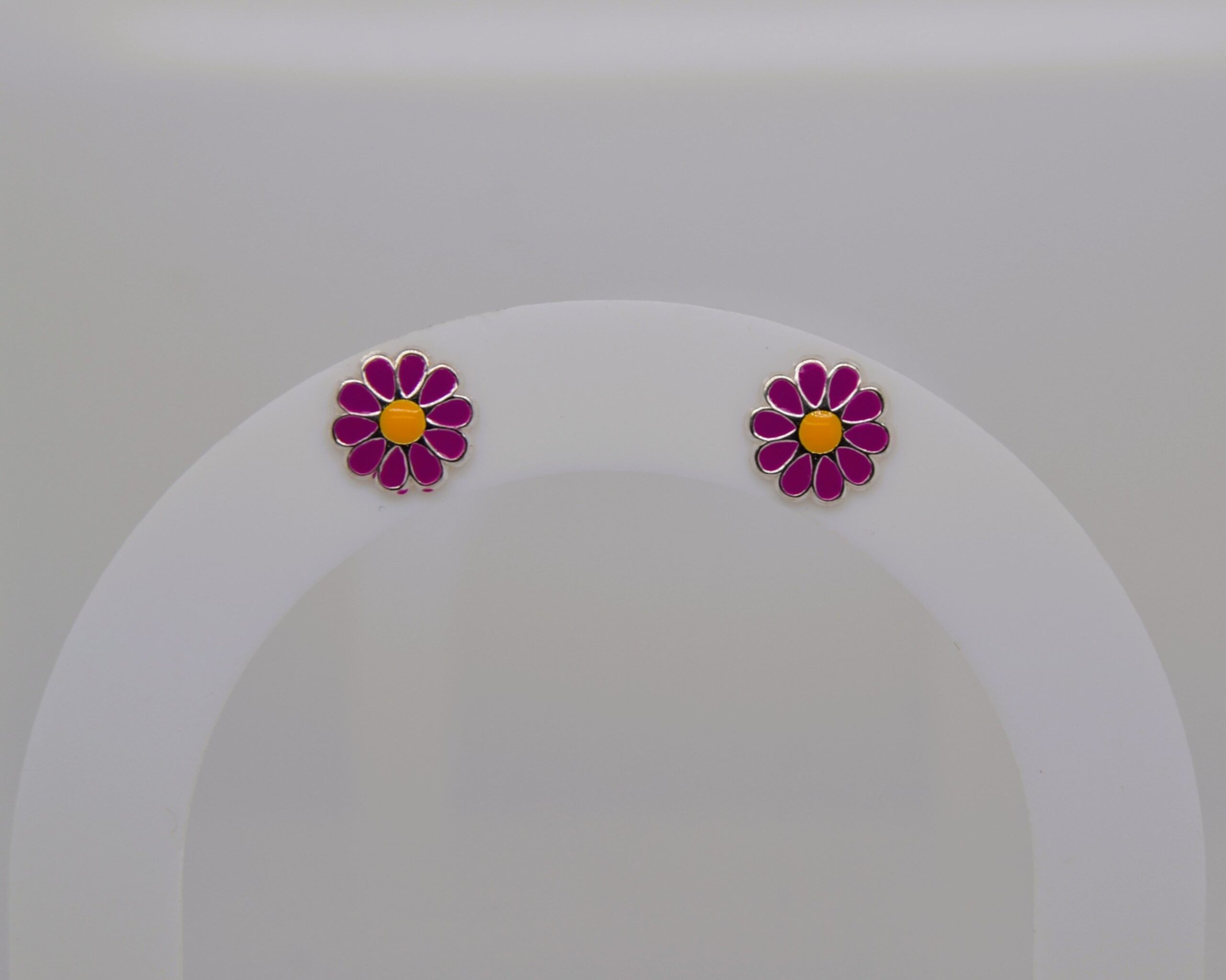 Colour Daisy Studs - Purple image