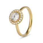 Olivia 9ct White Gold Ring - L, 9ct Yellow Gold image